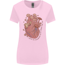 Mushroom Heart Foraging Mycology Womens Wider Cut T-Shirt Light Pink