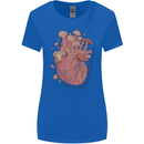 Mushroom Heart Foraging Mycology Womens Wider Cut T-Shirt Royal Blue
