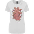 Mushroom Heart Foraging Mycology Womens Wider Cut T-Shirt White