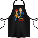 Mushroom Magic LSD Drug Culture Festival Cotton Apron 100% Organic Black