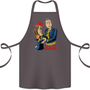 Mushroom Magic LSD Drug Culture Festival Cotton Apron 100% Organic Dark Grey