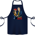 Mushroom Magic LSD Drug Culture Festival Cotton Apron 100% Organic Navy Blue