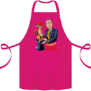 Mushroom Magic LSD Drug Culture Festival Cotton Apron 100% Organic Pink