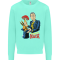 Mushroom Magic LSD Drug Culture Festival Kids Sweatshirt Jumper Peppermint