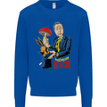 Mushroom Magic LSD Drug Culture Festival Kids Sweatshirt Jumper Royal Blue