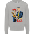 Mushroom Magic LSD Drug Culture Festival Kids Sweatshirt Jumper Sports Grey
