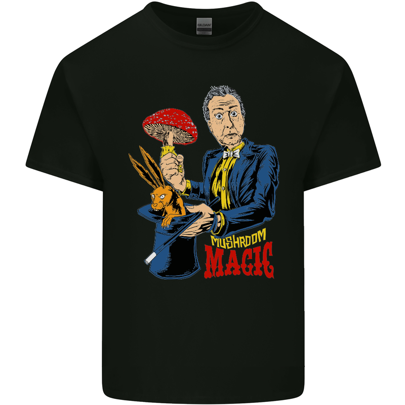 Mushroom Magic LSD Drug Culture Festival Kids T-Shirt Childrens Black