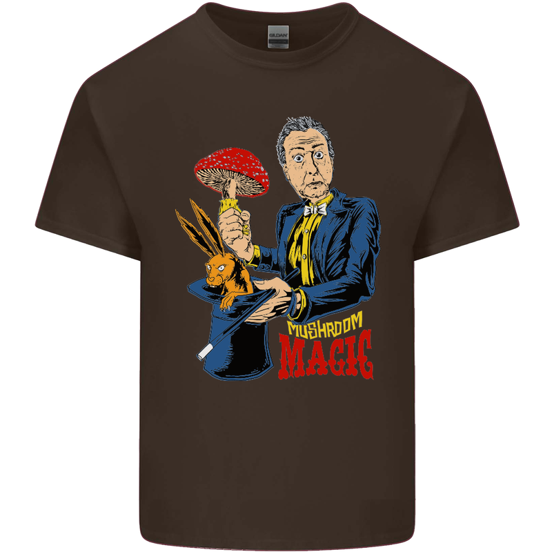 Mushroom Magic LSD Drug Culture Festival Kids T-Shirt Childrens Chocolate