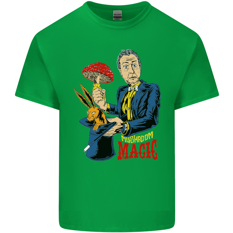 Mushroom Magic LSD Drug Culture Festival Kids T-Shirt Childrens Irish Green