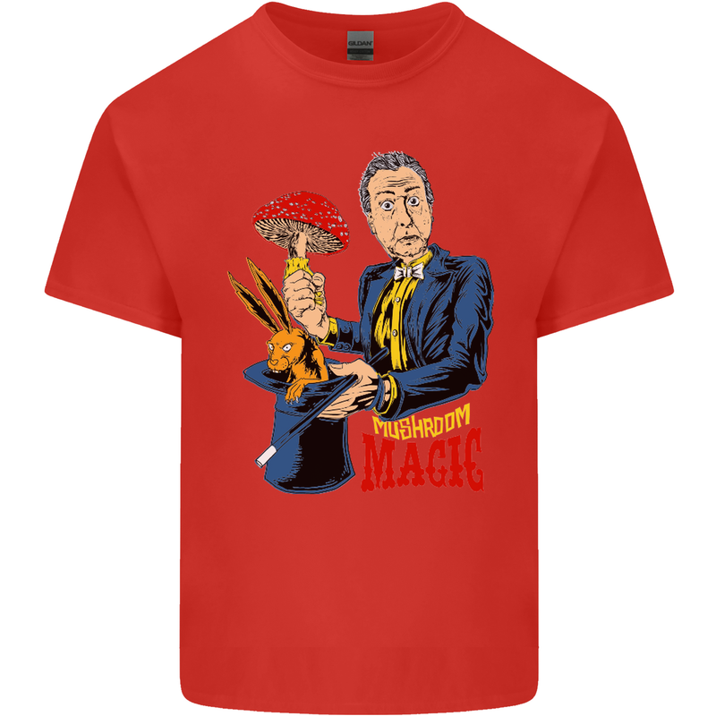 Mushroom Magic LSD Drug Culture Festival Kids T-Shirt Childrens Red