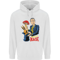 Mushroom Magic LSD Drug Culture Festival Mens 80% Cotton Hoodie White