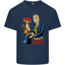 Mushroom Magic LSD Drug Culture Festival Mens Cotton T-Shirt Tee Top Navy Blue