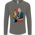 Mushroom Magic LSD Drug Culture Festival Mens Long Sleeve T-Shirt Charcoal