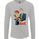 Mushroom Magic LSD Drug Culture Festival Mens Long Sleeve T-Shirt Sports Grey