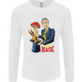 Mushroom Magic LSD Drug Culture Festival Mens Long Sleeve T-Shirt White