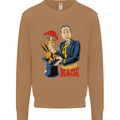 Mushroom Magic LSD Drug Culture Festival Mens Sweatshirt Jumper Caramel Latte