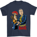 Mushroom Magic LSD Drug Culture Festival Mens T-Shirt Cotton Gildan Navy Blue