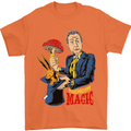 Mushroom Magic LSD Drug Culture Festival Mens T-Shirt Cotton Gildan Orange