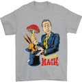 Mushroom Magic LSD Drug Culture Festival Mens T-Shirt Cotton Gildan Sports Grey