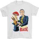 Mushroom Magic LSD Drug Culture Festival Mens T-Shirt Cotton Gildan White