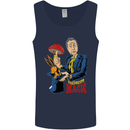 Mushroom Magic LSD Drug Culture Festival Mens Vest Tank Top Navy Blue