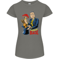 Mushroom Magic LSD Drug Culture Festival Womens Petite Cut T-Shirt Charcoal
