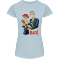 Mushroom Magic LSD Drug Culture Festival Womens Petite Cut T-Shirt Light Blue