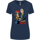 Mushroom Magic LSD Drug Culture Festival Womens Wider Cut T-Shirt Navy Blue