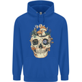 Mushroom Skull Nature Ecology Toadstool Childrens Kids Hoodie Royal Blue
