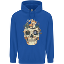 Mushroom Skull Nature Ecology Toadstool Childrens Kids Hoodie Royal Blue
