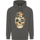 Mushroom Skull Nature Ecology Toadstool Childrens Kids Hoodie Storm Grey