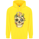 Mushroom Skull Nature Ecology Toadstool Childrens Kids Hoodie Yellow