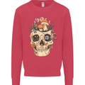 Mushroom Skull Nature Ecology Toadstool Kids Sweatshirt Jumper Heliconia