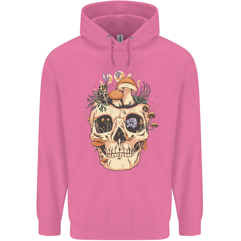 Mushroom Skull Nature Ecology Toadstool Mens 80% Cotton Hoodie Azelea