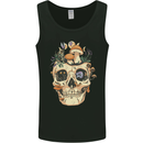 Mushroom Skull Nature Ecology Toadstool Mens Vest Tank Top Black