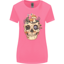 Mushroom Skull Nature Ecology Toadstool Womens Wider Cut T-Shirt Azalea