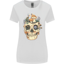 Mushroom Skull Nature Ecology Toadstool Womens Wider Cut T-Shirt White