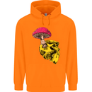 Mushroom Skull Toadstool Magic Gothic Childrens Kids Hoodie Orange