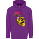 Mushroom Skull Toadstool Magic Gothic Childrens Kids Hoodie Purple