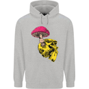 Mushroom Skull Toadstool Magic Gothic Childrens Kids Hoodie Sports Grey