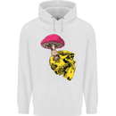 Mushroom Skull Toadstool Magic Gothic Childrens Kids Hoodie White