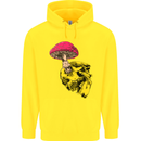 Mushroom Skull Toadstool Magic Gothic Childrens Kids Hoodie Yellow