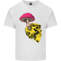 Mushroom Skull Toadstool Magic Gothic Kids T-Shirt Childrens White