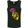 Mushroom Skull Toadstool Magic Gothic Mens Vest Tank Top Black