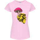 Mushroom Skull Toadstool Magic Gothic Womens Petite Cut T-Shirt Light Pink