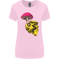 Mushroom Skull Toadstool Magic Gothic Womens Wider Cut T-Shirt Light Pink
