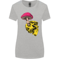 Mushroom Skull Toadstool Magic Gothic Womens Wider Cut T-Shirt Sports Grey