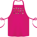 Mushroom Species Foraging Mycology Cotton Apron 100% Organic Pink
