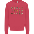 Mushroom Species Foraging Mycology Kids Sweatshirt Jumper Heliconia