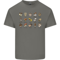 Mushroom Species Foraging Mycology Kids T-Shirt Childrens Charcoal